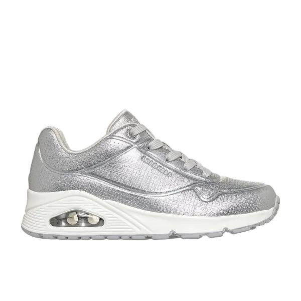 Skechers Uno Shinin' Bright Zilver/Wit, vergelijk prijzen bij 1 winkel