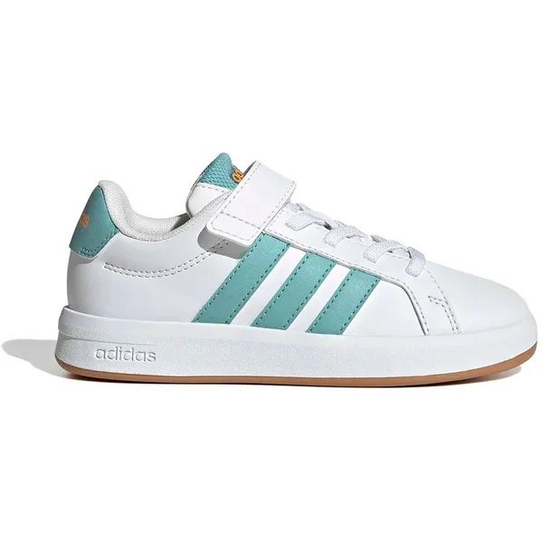 Adidas Grand Court 3.0 Gymnastikskor För Barn Wit EU 31 1/2 Kinderen Ftwr White / Mint Ton / Lucid Tangerine