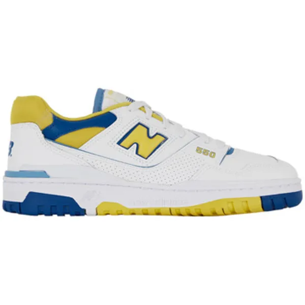New Balance 550 Wit Avec Accents Geel, vergelijk prijzen bij 1 winkel