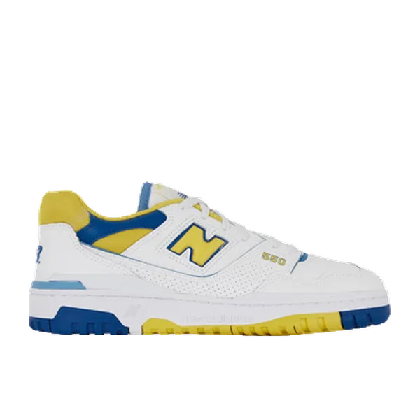 New Balance 550 Wit Avec Accents Geel, vergelijk prijzen bij 1 winkel