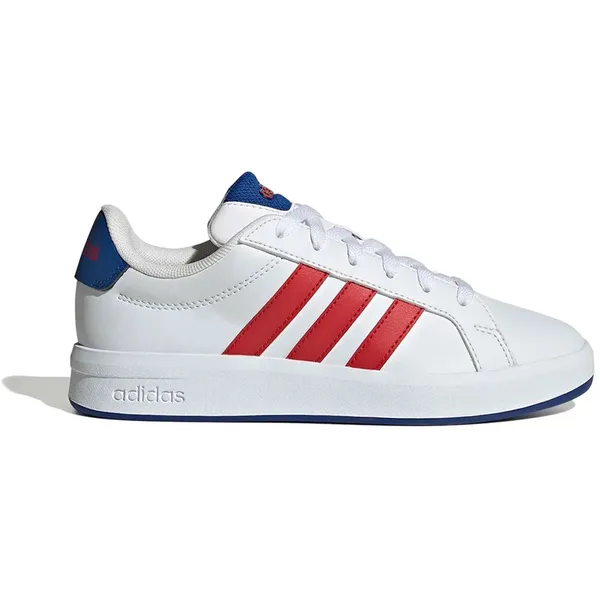 Adidas Grand Court 3.0 Kinderschoenen Wit EU 36 Kinderen Ftwr White / Team Royal Blue / Better Scarlet