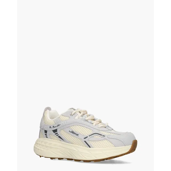 Mercer Amsterdam Re-Run Max Suède Off-white/Lichtblauw, foto 2 van 2