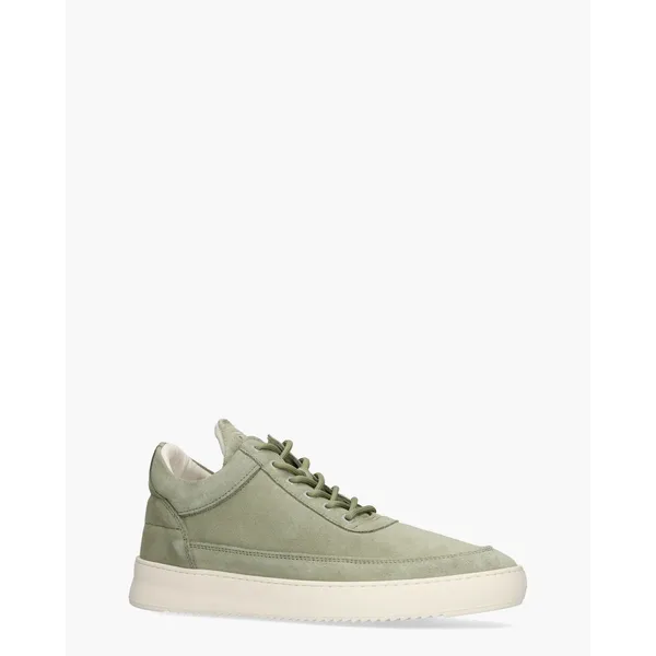 Filling Pieces Low Top Organic Suède Lichtgroen, foto 2 van 2