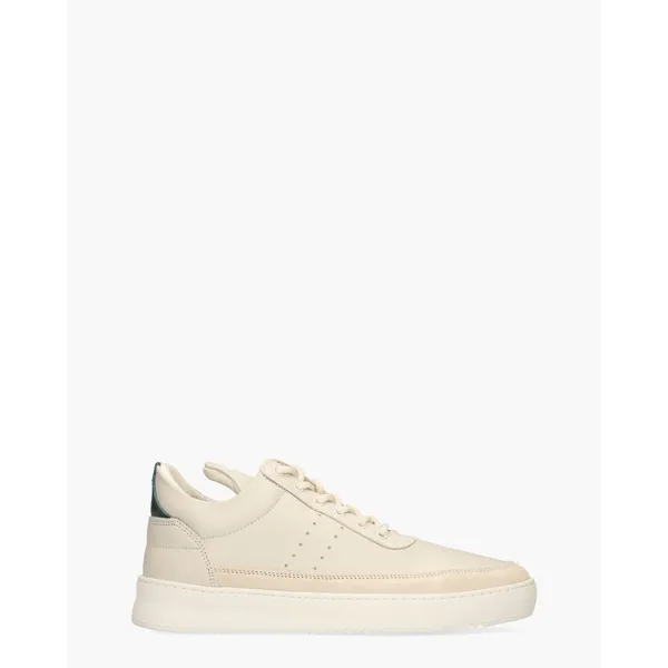 Filling Pieces Low Top Bianco Off-white/Donkergroen, vergelijk prijzen bij 1 winkel