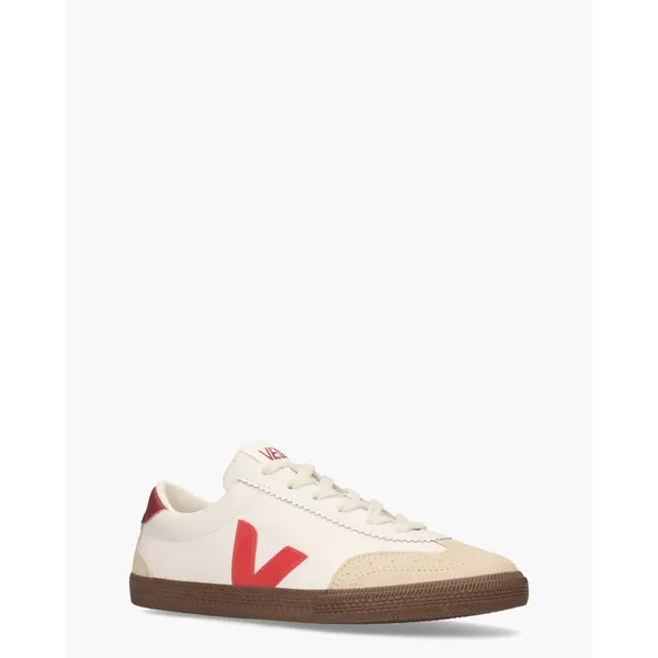 Veja Volley Leather Wit/Rood, foto 2 van 2