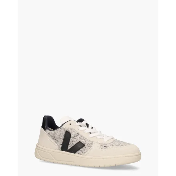 Veja V-10 Flannel Off-white/Zwart, foto 2 van 2