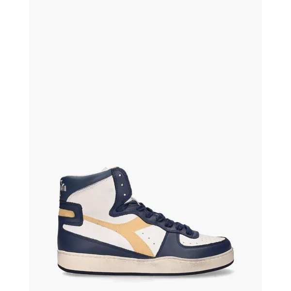 Diadora Heritage Mi Basket Used Wit/Blauw/Cognac, vergelijk prijzen bij 1 winkel