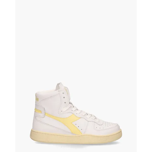 Diadora Heritage Mi Basket Used Wit/Lichtgeel, vergelijk prijzen bij 1 winkel