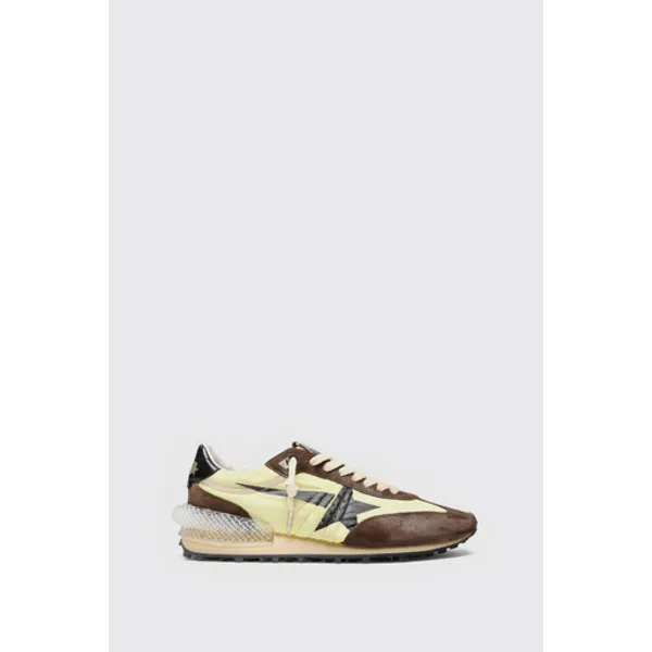 Golden Goose Running Marathon Lime Yellow/Brown/Black, vergelijk prijzen bij 1 winkel