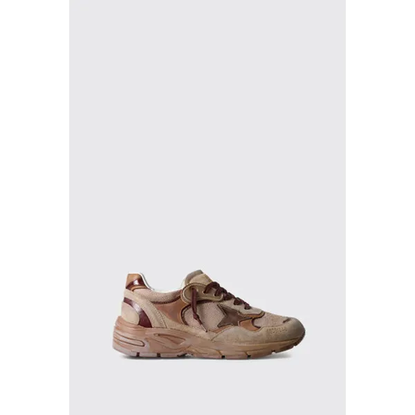 Golden Goose Running Dad Caramel/Beige/Burgundy/Tobacco, vergelijk prijzen bij 1 winkel