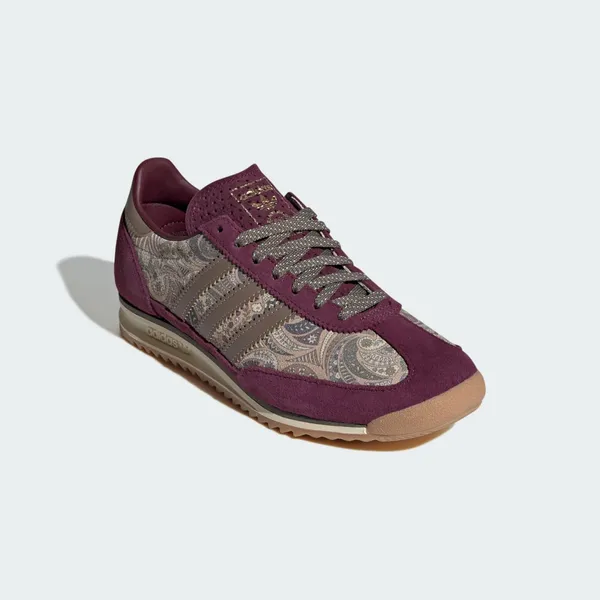 adidas Originals SL 72 X Liberty London Maroon Khaki Six Olive Strata, foto 4 van 4