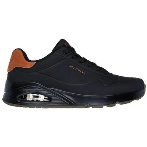 Skechers Uno Suited On Air Durabuck Gaufré Zwart, foto 2 van 2