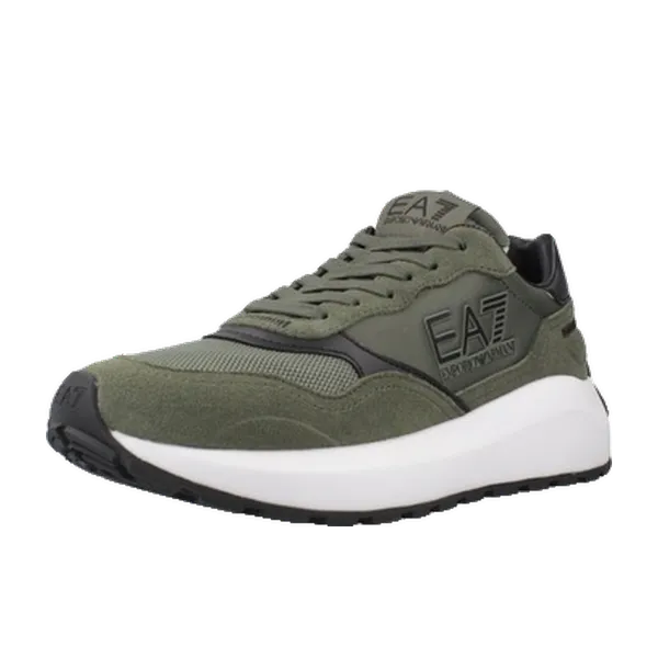 Emporio Armani EA7 Lage Sneakers Groen, vergelijk prijzen bij 1 winkel