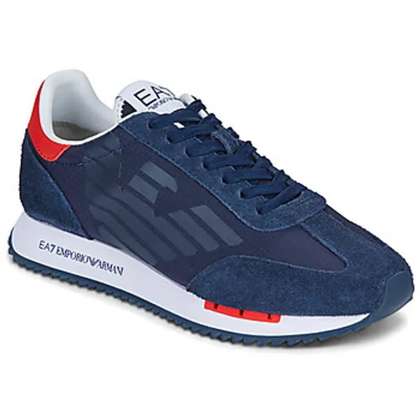 Emporio Armani EA7 Lage Sneakers Marine, vergelijk prijzen bij 1 winkel