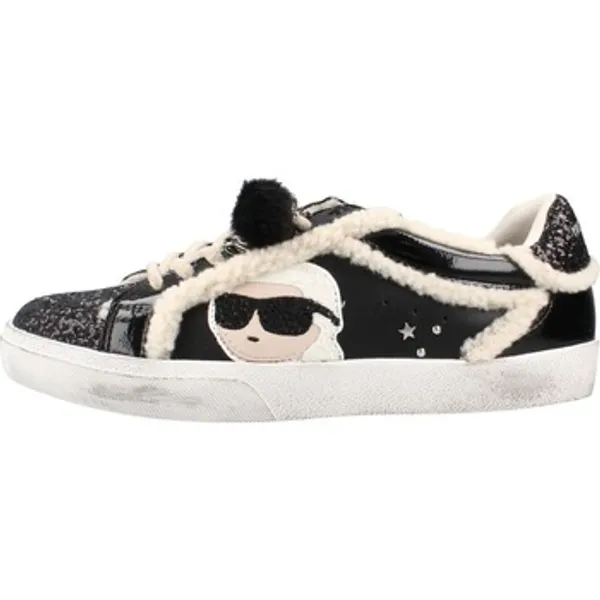 Karl Lagerfeld Skool Ikonic Peep Lined Lo Zwart, vergelijk prijzen bij 1 winkel