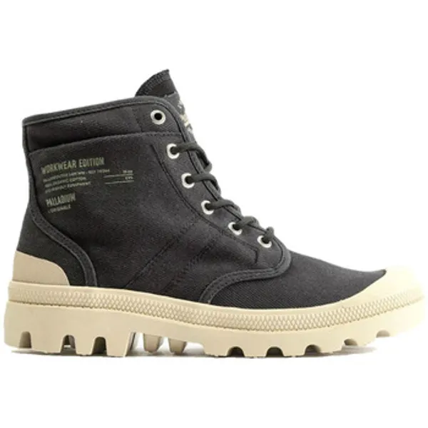Palladium Bottines Pallabrousse Workwear Sergé de Coton Zwart, vergelijk prijzen bij 1 winkel