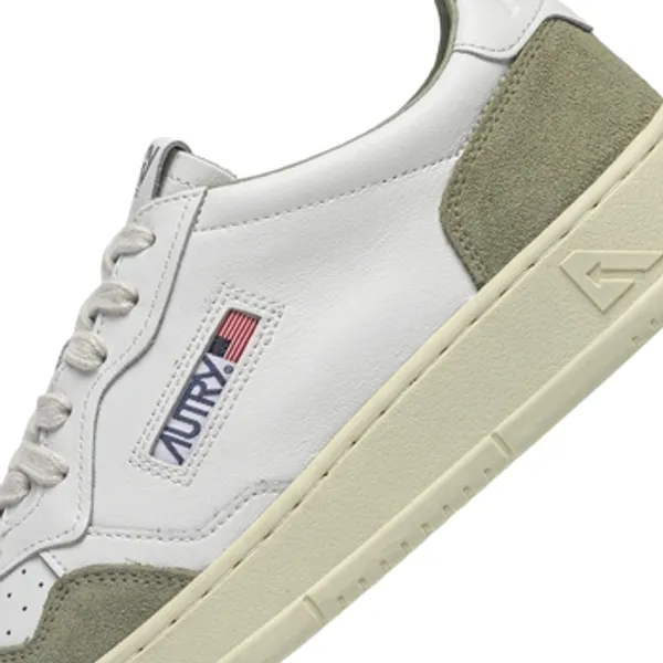 Autry Medalist Low Suede White/Smoked Green, vergelijk prijzen bij 1 winkel