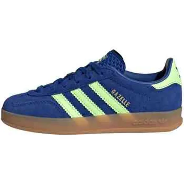adidas Gazelle Indoor "Royal Blue / Green Spark / Gold Metallic", vergelijk prijzen bij 4 winkels