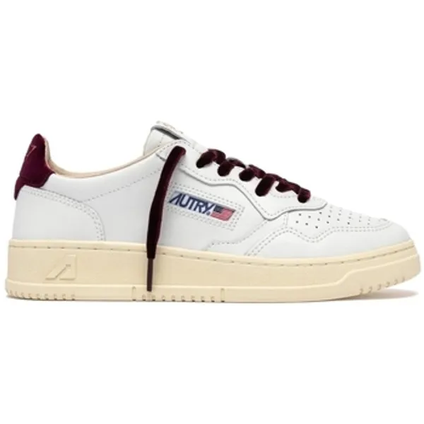 Autry Medalist Low Leather Velvet Logo/Fig Wit, vergelijk prijzen bij 1 winkel