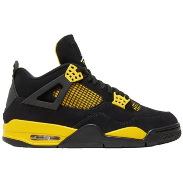 Nike Air Jordan 4 Retro Thunder Nubuck Zwart/Geel, vergelijk prijzen bij 1 winkel