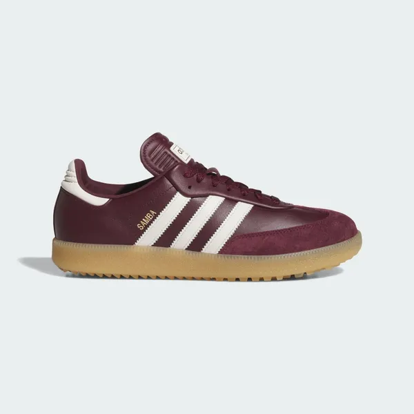 adidas Samba Spikeless Golfschoenen Maroon/Off White/Gum, vergelijk prijzen bij 1 winkel