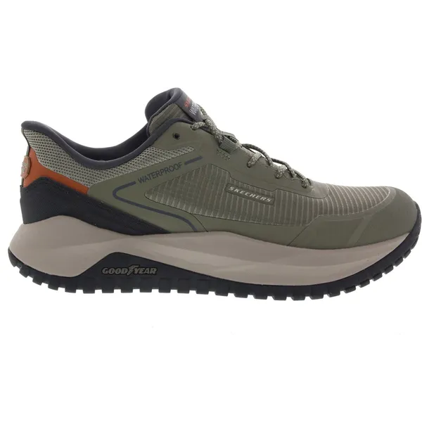Skechers Badger Koda Slip In Waterproof Olijf, vergelijk prijzen bij 1 winkel