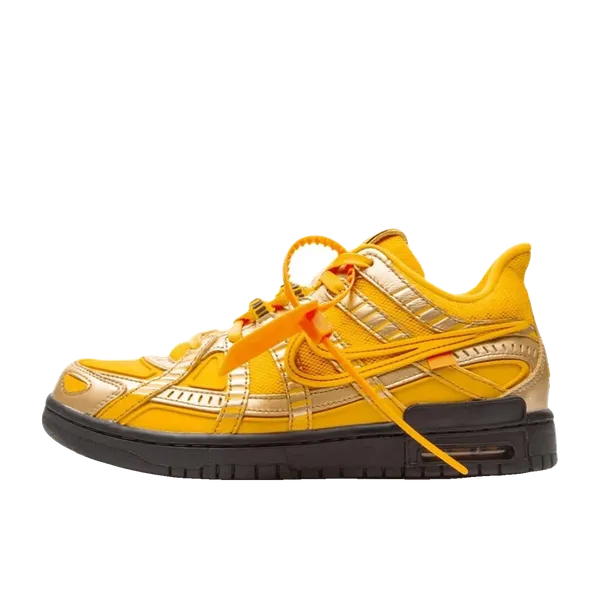 Nike Air Rubber Dunk Off-white University Gold, vergelijk prijzen bij 1 winkel