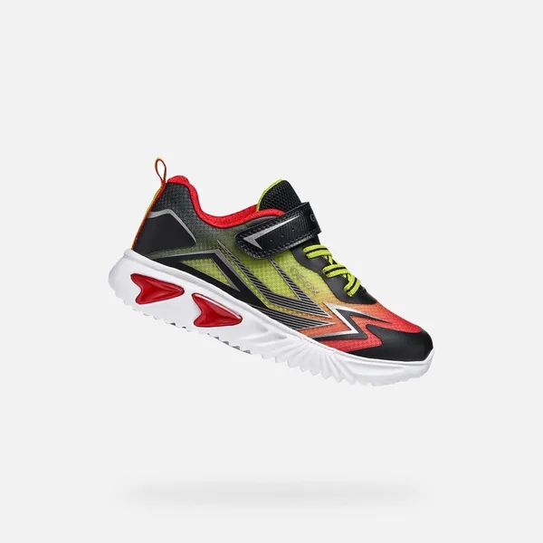 Geox Sneakers Zwart/Rood, vergelijk prijzen bij 1 winkel