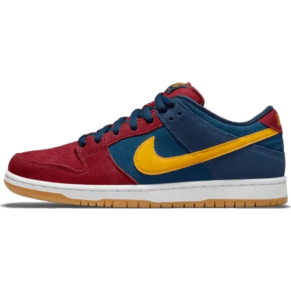 Nike SB Dunk Low Barcelona Maroon/Navy-Gold, vergelijk prijzen bij 1 winkel