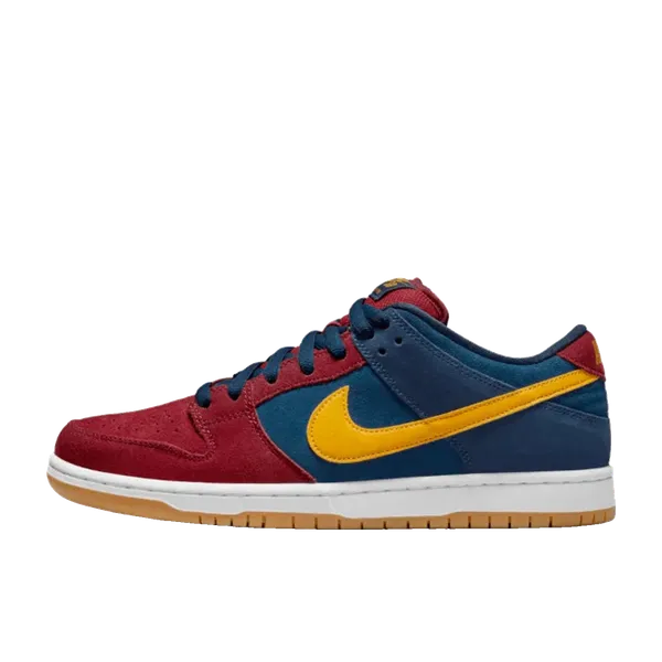 Nike SB Dunk Low Barcelona Maroon/Navy-Gold, vergelijk prijzen bij 1 winkel