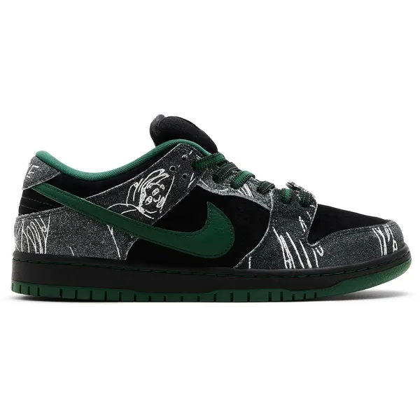 Nike SB Dunk Low There Skateboards Black/Gorge Green-Summit White, vergelijk prijzen bij 1 winkel
