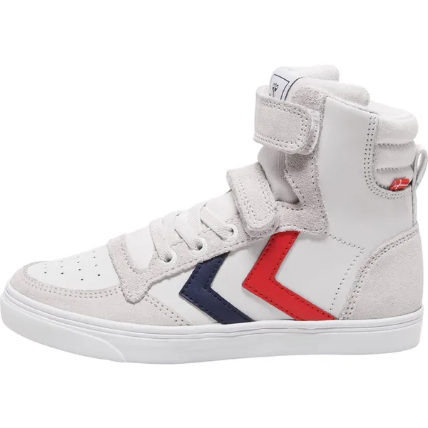 Hummel Slimmer Stadil Leather High JR Wit, vergelijk prijzen bij 1 winkel