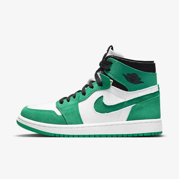 Air Jordan 1 Zoom Air Comfort Stadium Green/Wit/Ghost Green/Zwart/Groen Wit, vergelijk prijzen bij 1 winkel