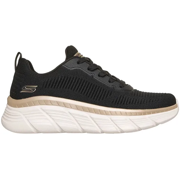 Skechers Bobs B Flex Hi Black/Gold Engineered Knit, vergelijk prijzen bij 1 winkel