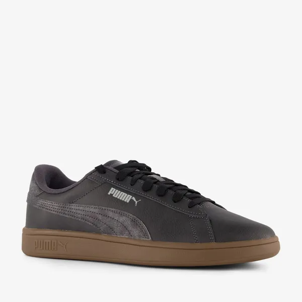 Puma Smash 3.0 Crafted Leather Black Moddy-Gray, vergelijk prijzen bij 2 winkels