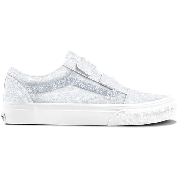 Vans Old Skool V Glitter White/Silver (Wit) Kids, vergelijk prijzen bij 1 winkel