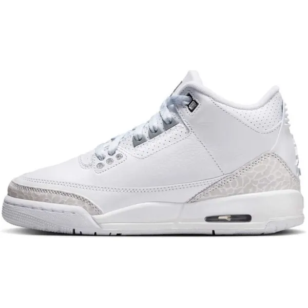 Jordan 3 Retro Pure Money (2025) (GS) White/Metallic Silver, vergelijk prijzen bij 1 winkel
