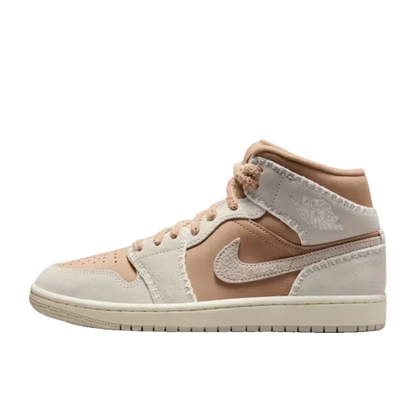 Nike Air Jordan 1 Mid Hemp Bruin/Beige, vergelijk prijzen bij 1 winkel