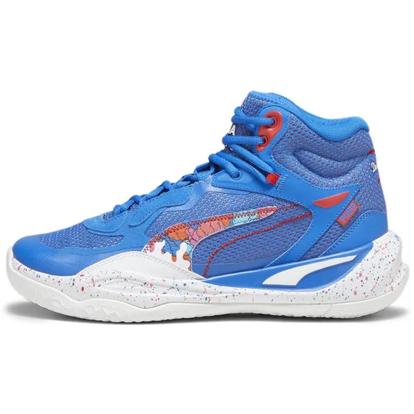Puma Playmaker Pro Mid Dylan Blauw, vergelijk prijzen bij 1 winkel