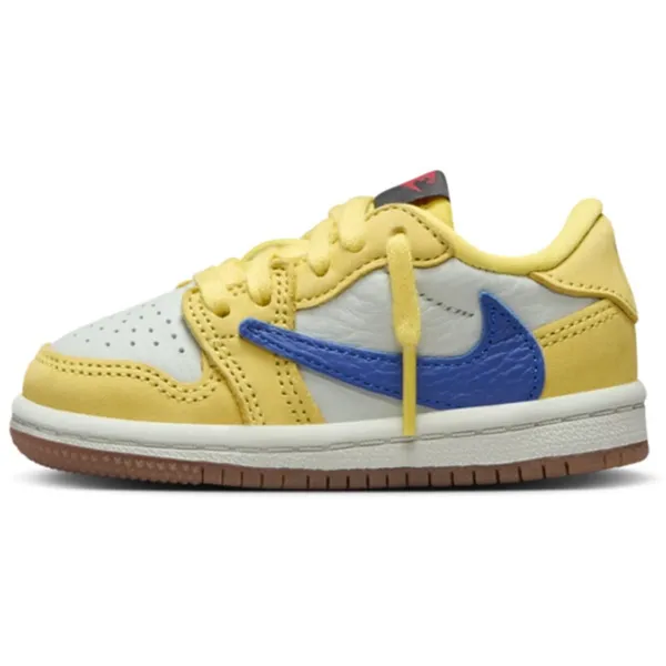 Jordan 1 Retro Low OG SP Travis Scott Canary (TD) Geel/Blauw, vergelijk prijzen bij 1 winkel