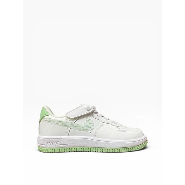Nike Air Force 1 Easyon Kleuterschoenen Wit/Groen, vergelijk prijzen bij 1 winkel