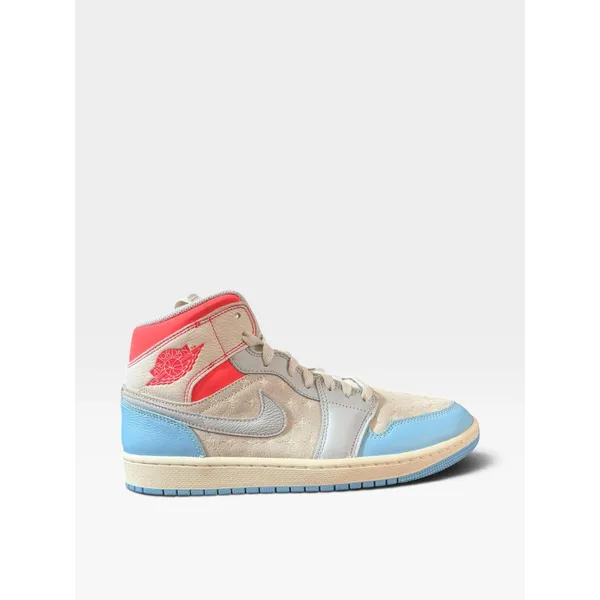 Nike Air Jordan 1 Mid Blauw/Rood/Wit, vergelijk prijzen bij 1 winkel