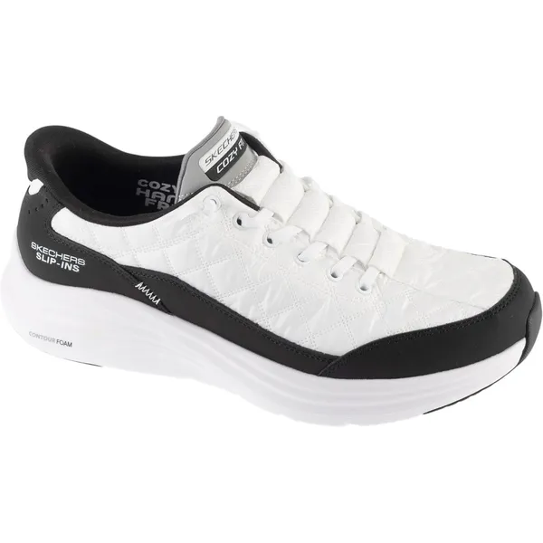 Skechers Cozy Fit Slip-Ins Contour Foam WBK Wit, vergelijk prijzen bij 1 winkel