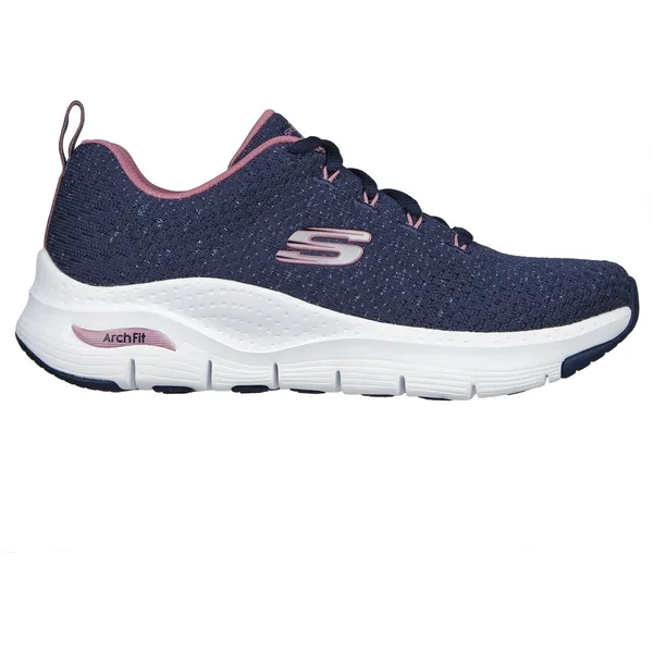 Skechers Arch Fit Glee For All Navy Knit/Pink Trim, vergelijk prijzen bij 1 winkel