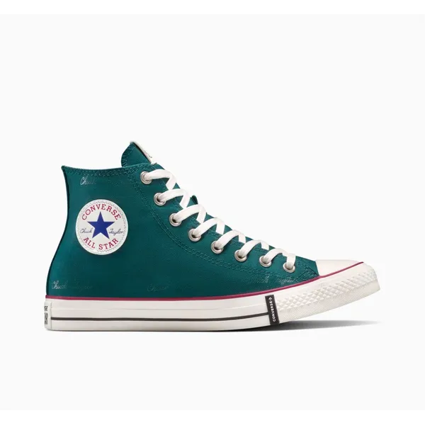 Converse Chuck Taylor All Star Hi Darkly Jaded/Egret/Garnet Groenblauw Wit/Rood, vergelijk prijzen bij 1 winkel