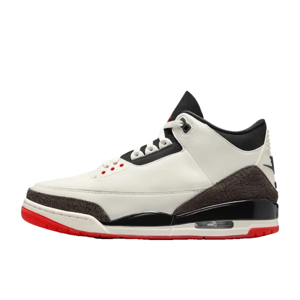 Air Jordan 3 Sail Black-Universal Red-Pale Ivory-Palomino, vergelijk prijzen bij 4 winkels