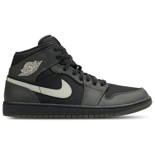 Jordan Aj1 Mid Zwart Leer, vergelijk prijzen bij 1 winkel