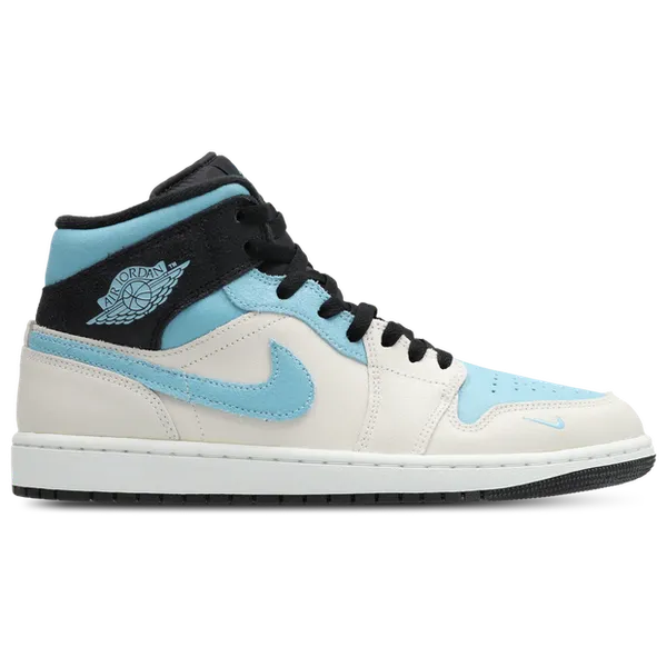 Jordan Aj1 Mid Wit Leer, foto 2 van 2