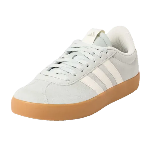 adidas VL Court Leermix Logopatch Model Lichtgrijs, vergelijk prijzen bij 1 winkel