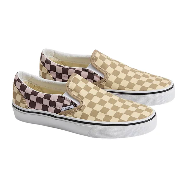 Vans Classic Slip-On Checkerboard Mushroom Senior, vergelijk prijzen bij 1 winkel
